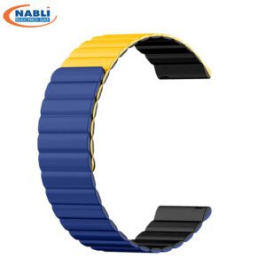 BRACELET KIESLECT 22MM BLACK/DARK BLUE DUAL TONE STRAP