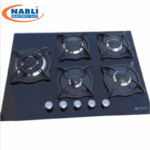 PLAQUE DE CUISSON FRANCO VITRO NOIR 5 FEUX 70CM 378-BF