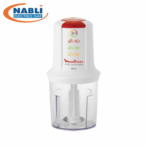 MULTIMOULINETTE MOULINEX 500 W ROUGE/BLANC AT7151EG