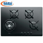 PLAQUE DE CUISSON 4 FEUX EN VERRE +THERMOCOUPLE AKT 5000/NB