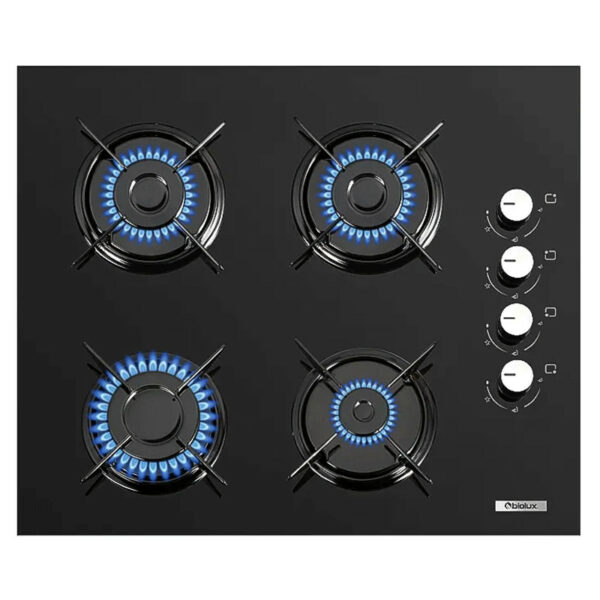 PLAQUE DE CUISSON BIOLUX 4 FEUX VERRE NOIR M.6052 VN