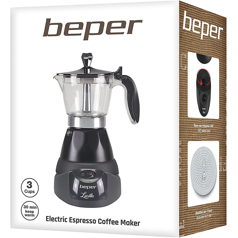 cafetiere-electrique-beper-400w-noir