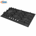 PLAQUE DE CUISSON FRANCO 5F VITRO NOIR 90 CM FR-458 BF