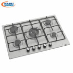 PLAQUE DE CUISSON FRANCO 5F INOX SUPPORT 70CM FR-451 IF
