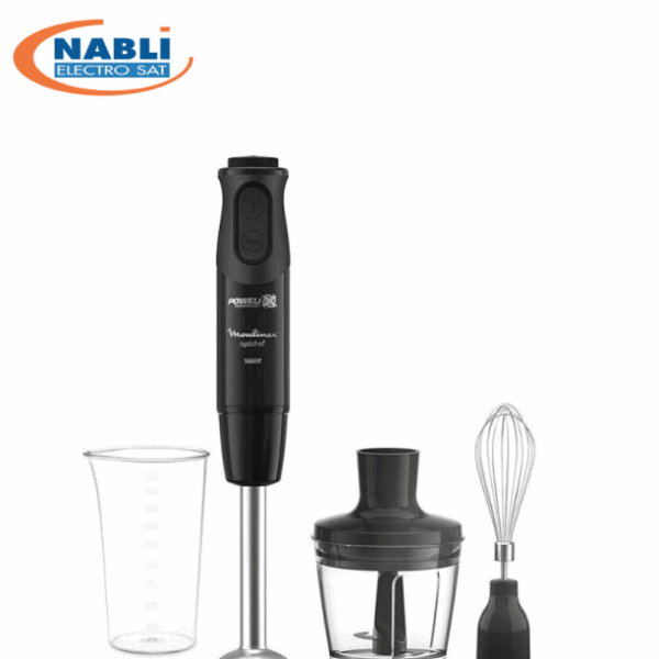 MIXEUR PLONGEANT MOULINEX OPTICHEF 4EN1 NOIR 1000W DD6552EG