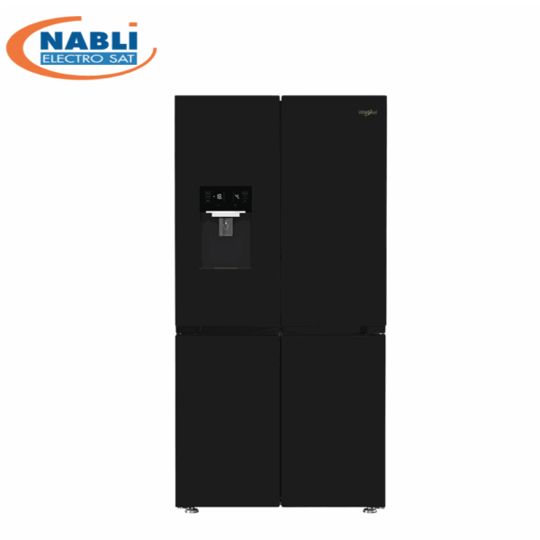 RÉFRIGÉRATEUR WHIRLPOOL SIDE BY SIDE 4 PORTES NO FROST NOIR 534 L 6°SENS  WQU3 91663W BNA
