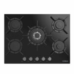 PLAQUE DE CUISSON PREMIUM 5 FEUX VERRE NOIR 70 CM FFD APG751.BS01