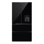 REFRI.S.B.S. HYUNDAI 2 POR.INVER.+TIROIRS VERRE NOIR 84CM HYN.84RFTBG